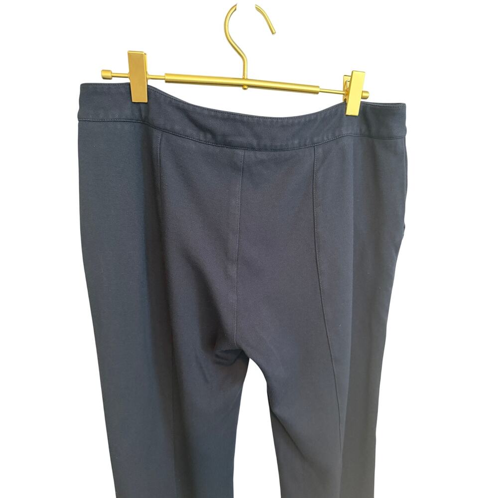 CABI Navy Blue Ponte Ankle Pants 8 Center Seams Stretch Slim Trousers 5073 EUC - Picture 7 of 9